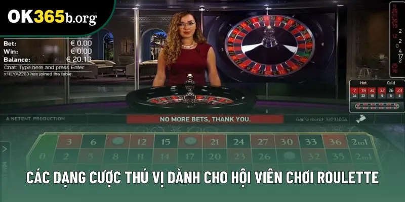 Các dạng cược thú vị dành cho hội viên chơi Roulette